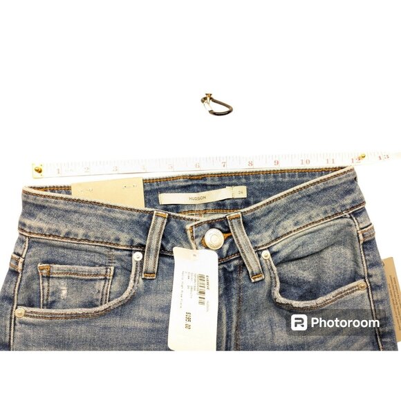 Hudson Holly High-Rise Flare Denim Jeans Gravity Blue Womens Size 24 $195 NWT - Picture 4 of 7